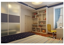 紫荆花园美式卧室装修效果图